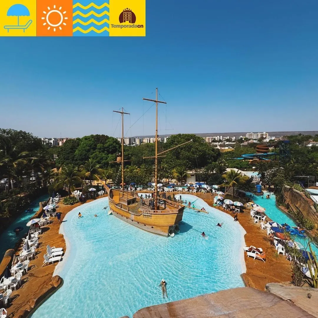 Piazza Diroma Com Acesso Ao Acqua Park - Temporada Cn L Aparthotel Caldas Novas Brazília