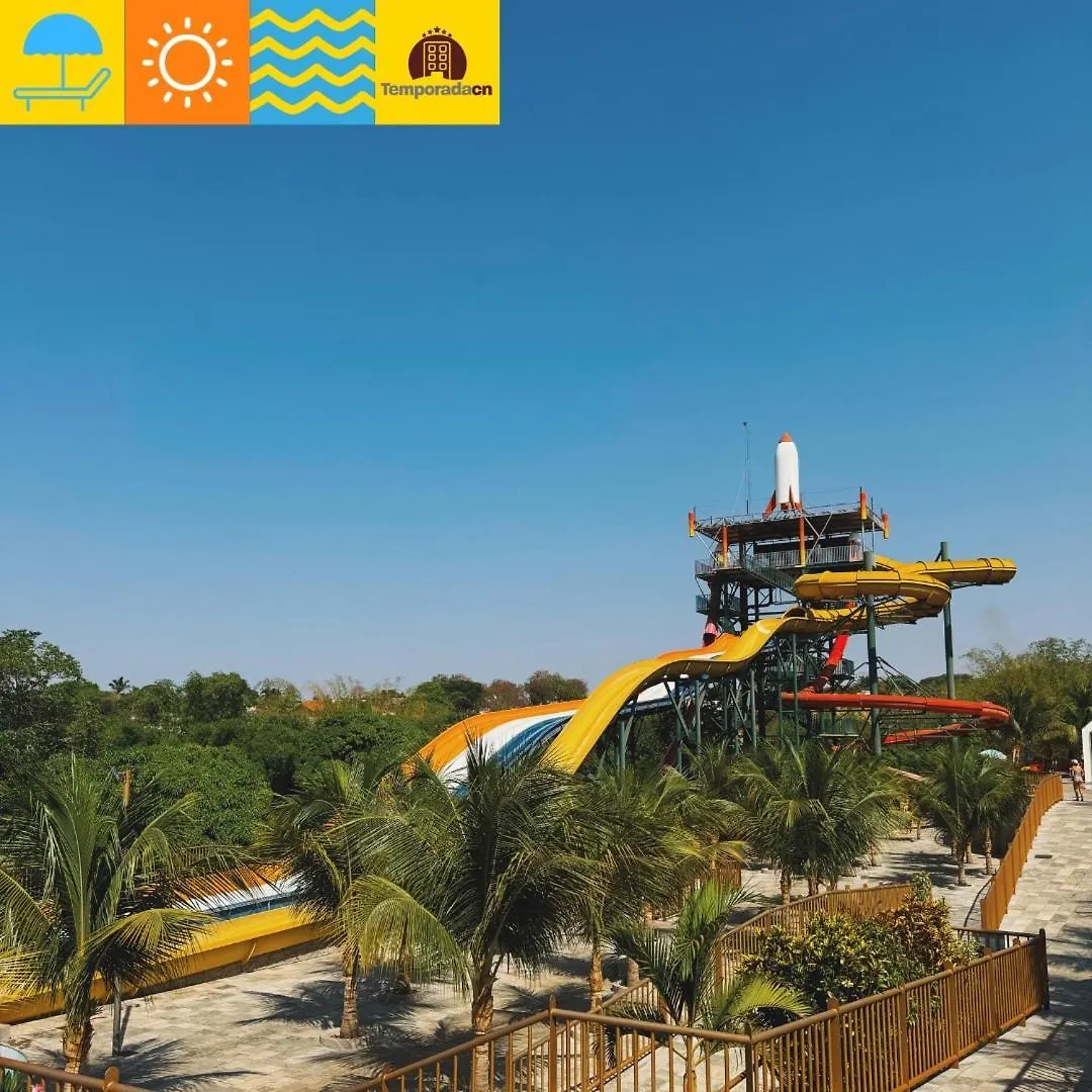 Piazza Diroma Com Acesso Ao Acqua Park - Temporada Cn L Aparthotel Caldas Novas