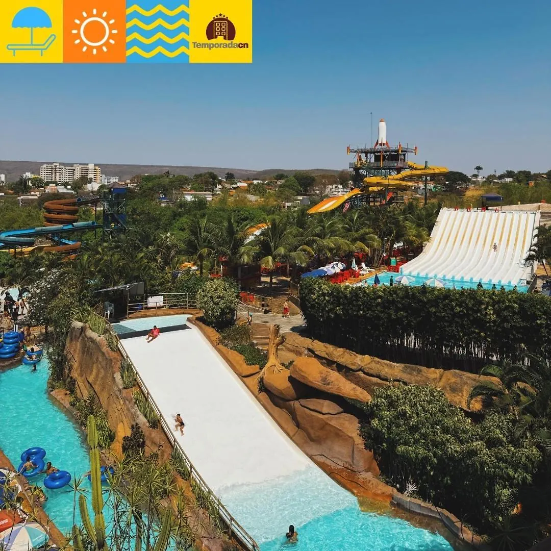 Piazza Diroma Com Acesso Ao Acqua Park - Temporada Cn L Aparthotel Caldas Novas